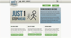 Desktop Screenshot of just1stepahead.com
