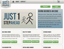 Tablet Screenshot of just1stepahead.com